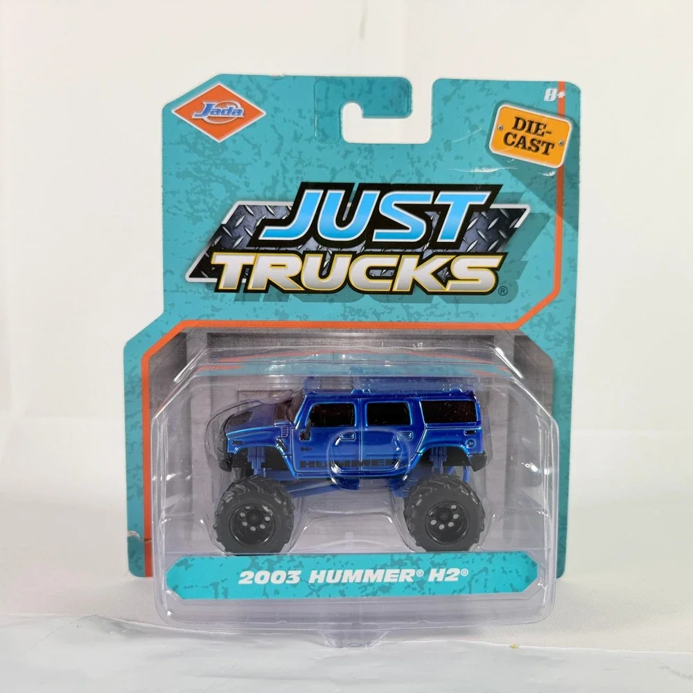 Jada Just Trucks 2003 Hummer H2 Lifted 4x4 Diecast Truck 1:64 Blue Metallic NIB